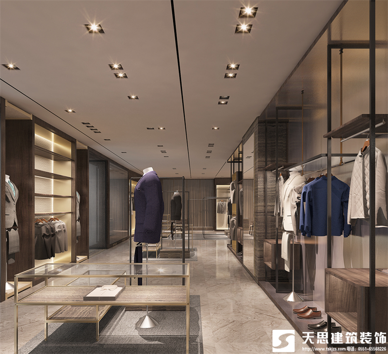 男裝店裝修設(shè)計(jì)風(fēng)格，男裝店裝修，男裝店設(shè)計(jì)